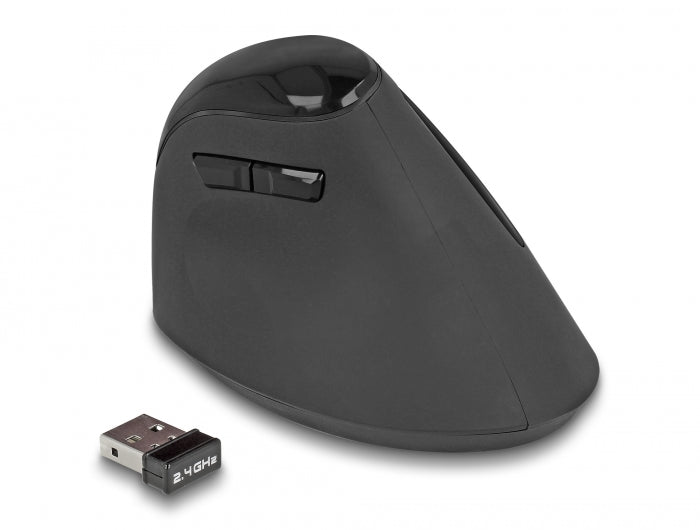 Delock Ergonomische USB Maus vertikal - kabellos