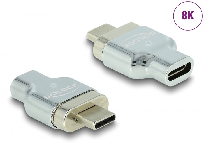 Delock Thunderbolt™ 3 / USB Type-C™ (DP Alt Mode) 8K 30 Hz Magnet Adapter Stecker zu Buchse