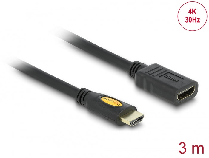 Delock Verlängerungskabel High Speed HDMI mit Ethernet HDMI A Stecker > HDMI A Buchse 3 m