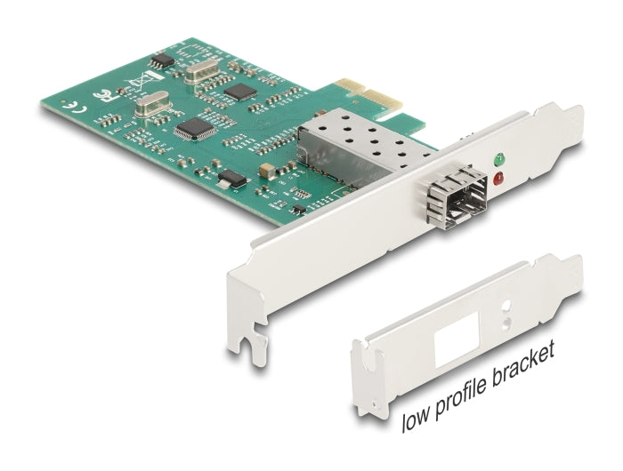 Delock PCI Express x1 Netzwerkkarte 100Base-FX LAN 1 x SFP RTL