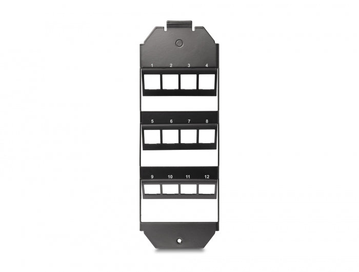 Delock Keystone Halterung 12 Port für Bodentank