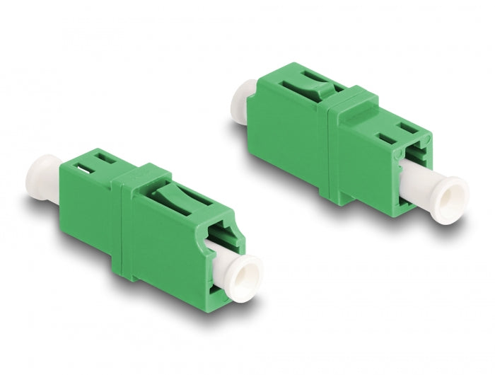 Delock LWL Kupplung LC Simplex Buchse zu LC Simplex Buchse APC grün
