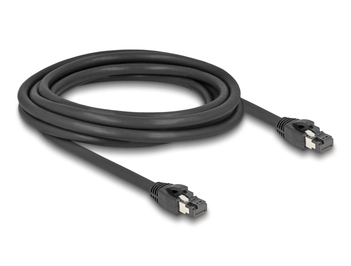 Delock RJ45 Netzwerkkabel Cat.8.1 S/FTP 3 m bis 40 Gbps schwarz