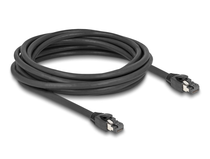 Delock RJ45 Netzwerkkabel Cat.8.1 S/FTP 5 m bis 40 Gbps schwarz