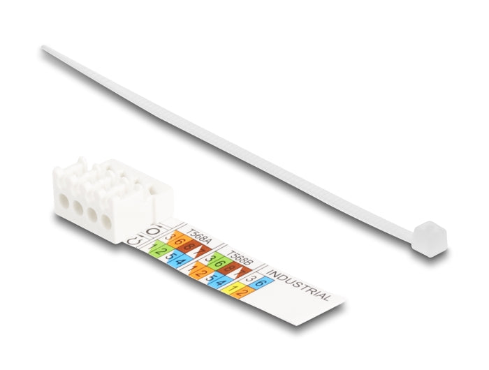 Delock RJ45 Stecker feldkonfektionierbar Cat.6A mit Push und Pull Lasche werkzeugfrei