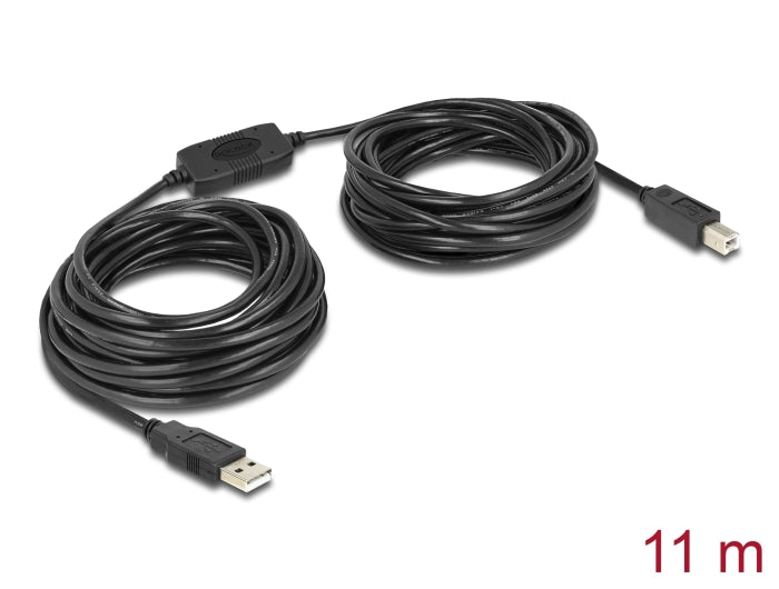 Delock Kabel USB 2.0 Typ-A Stecker > USB 2.0 Typ-B Stecker 11 m