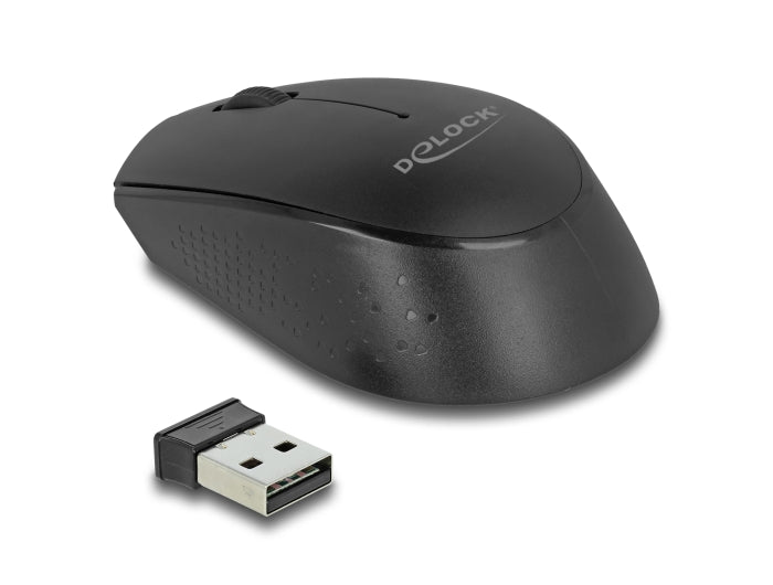 Delock USB Tastatur und Maus Set 2,4 GHz kabellos schwarz (Handballenauflage)