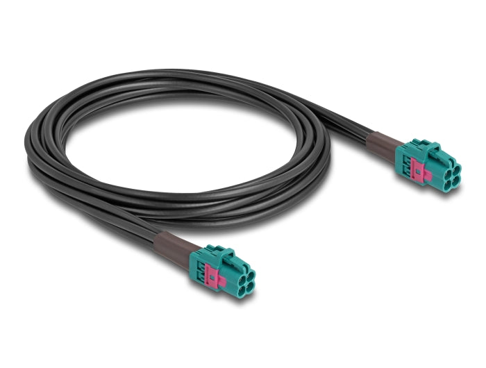 Delock Kabel Mini FAKRA Z Buchse quad zu Mini FAKRA Z Buchse quad A-Typ Premium