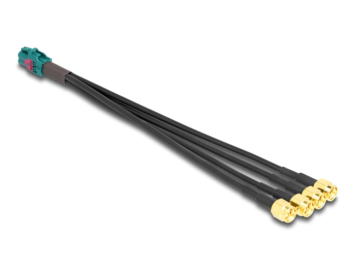 Delock Kabel Mini FAKRA Z Buchse quad zu 4 x SMA Stecker A-Typ Premium