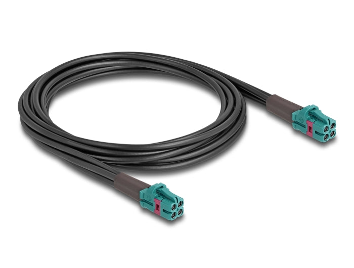 Delock Kabel Mini FAKRA Z Buchse quad zu Mini FAKRA Z Buchse quad B-Typ