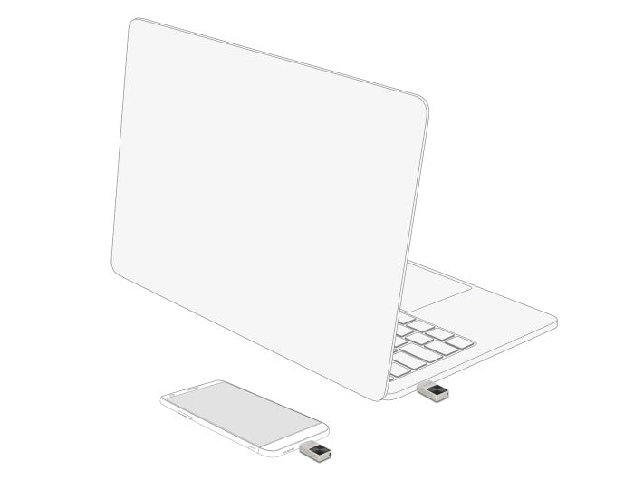 Delock Mini USB 5 Gbps USB-C™ Speicherstick 256 GB - Metallgehäuse