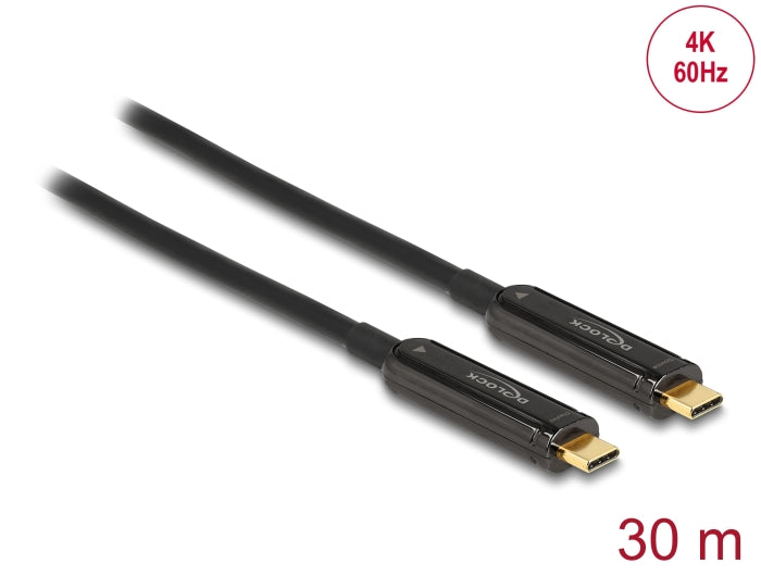 Delock Aktives Optisches USB-C™ Video Kabel 4K 60 Hz 30 m
