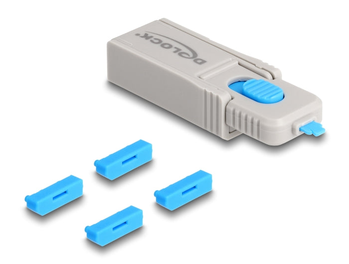 Delock DisplayPort Port Blocker Set für DisplayPort Buchsen 4 Stück + Verschlusswerkzeug