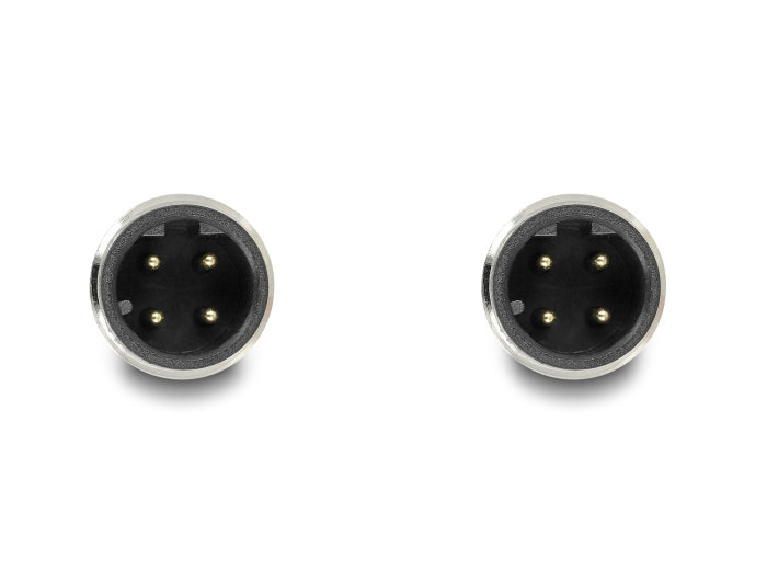 Delock M12 Kabel D-kodiert 4 Pin Stecker zu Stecker PUR (TPU) 2 m