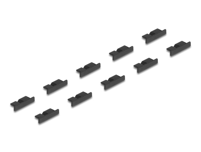 Delock Staubschutz für USB 3.0 Typ Micro-B Buchse ohne Griff 10 Stück schwarz
