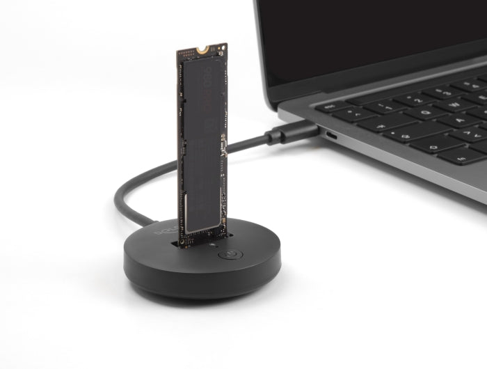 Delock M.2 Dockingstation für M.2 NVMe / SATA SSD mit USB 10 Gbps USB Type-C™ Stecker