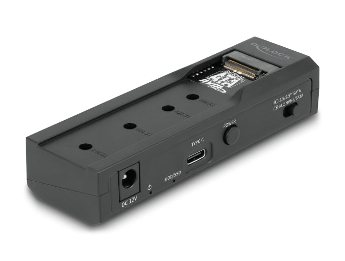 Delock USB Type-C™ Konverter für 1 x M.2 SSD oder 1 x SATA SSD / HDD
