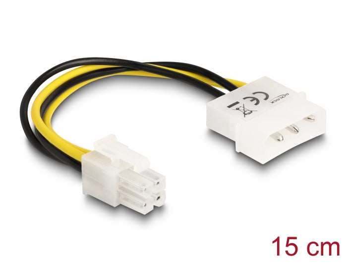 Delock Kabel P4 Stecker zu Molex 4pin Stecker
