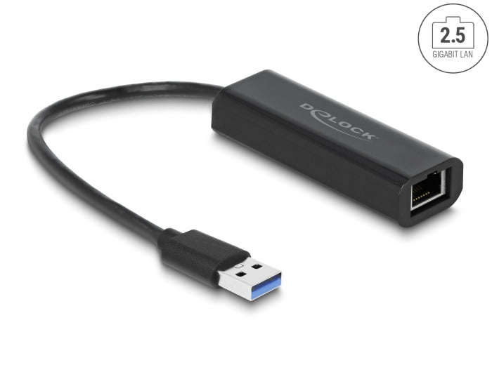 Delock USB Typ-A Netzwerk Adapter 2,5 Gigabit LAN 1 x RJ45