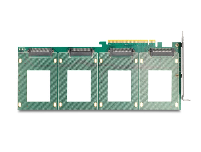 Delock PCI Express 4.0 x16 Karte zu 4 x intern U.2 NVMe SFF-8639 - Bifurcation (LxB: 288 x 122 mm)