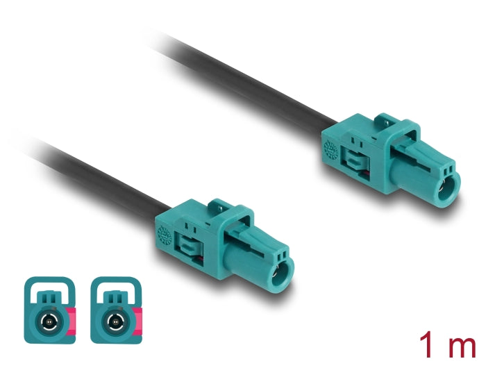 Delock Kabel Mini FAKRA Z Buchse single zu Mini FAKRA Z Buchse single A-Typ