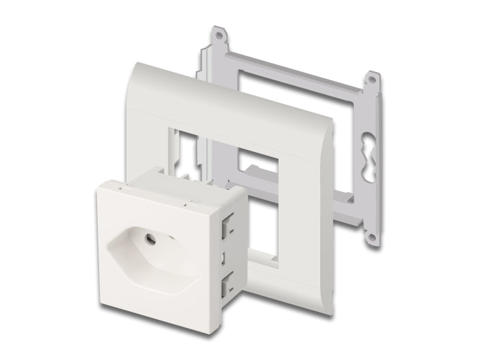 Delock Easy 45 Schutzkontakt-Steckdose T13 Schweiz 45 x 45 mm