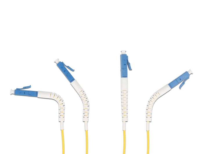 Delock LWL Kabel LC Duplex zu LC Duplex Singlemode OS2 winkelbar 2 m