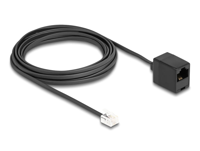Delock Telefonkabel RJ11 Stecker zu RJ45 Buchse schwarz 5 m
