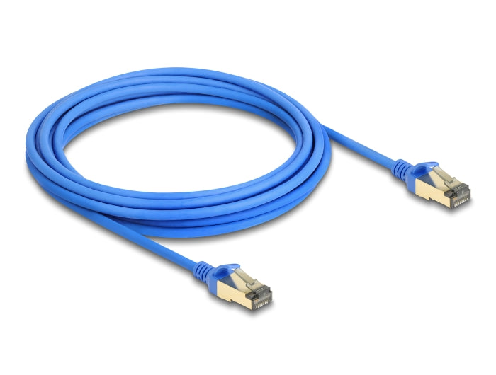 Delock RJ45 Netzwerkkabel Cat.8.1 F/FTP Slim 5 m blau