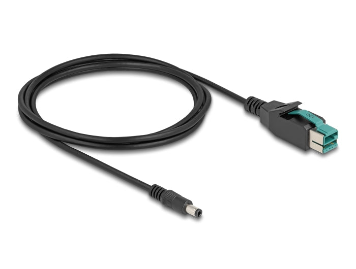 Delock PoweredUSB Kabel Stecker 12 V zu DC 5,5 x 2,5 mm Stecker 2 m