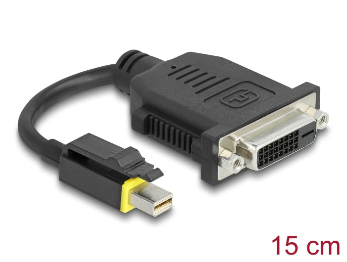Delock Mini DisplayPort 1.1 zu DVI Adapter mit Einrastfunktion Passiv