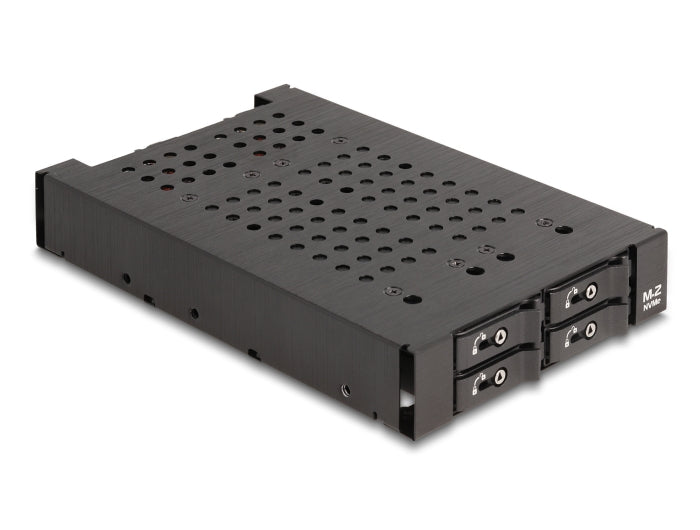 Delock 3.5″ Wechselrahmen für 4 x M.2 NVMe SSD mit Slim SAS SFF-8654 Anschluss