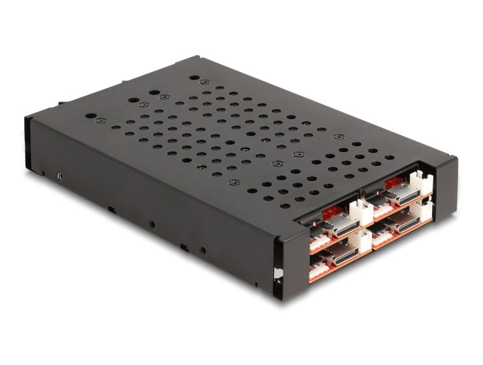 Delock 3.5″ Wechselrahmen für 4 x M.2 NVMe SSD mit OcuLink SFF-8612 Anschluss