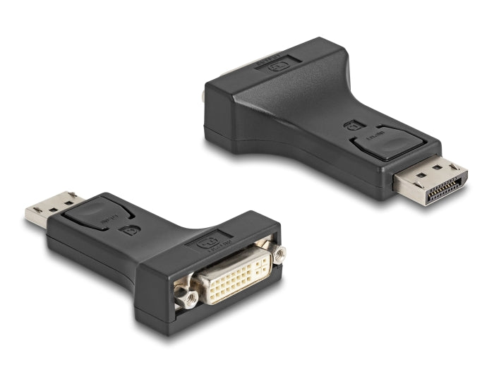 Delock Adapter DisplayPort 1.1 Stecker zu DVI Buchse Passiv schwarz