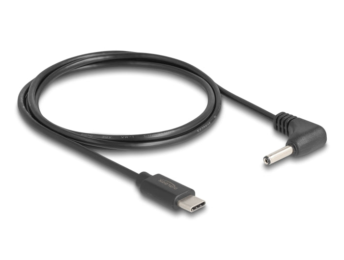 Delock USB Type-C™ Stromkabel zu DC 3,5 x 1,35 mm Stecker gewinkelt 1,5 m