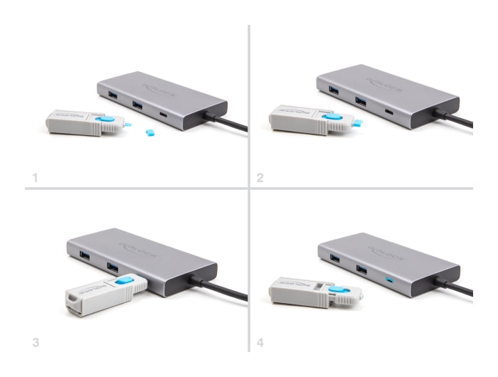 Delock Port Blocker für USB Type-C™ Buchse 10 Stück