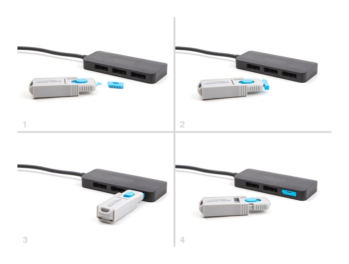 Delock Port Blocker für DisplayPort Buchse 10 Stück