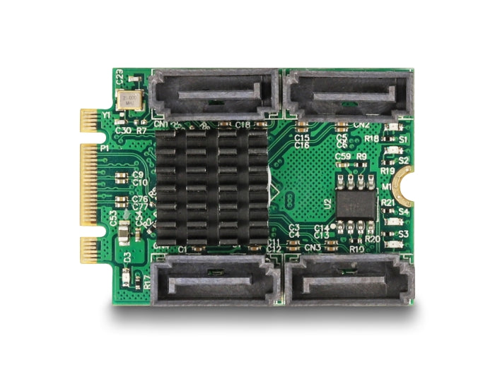 Delock Konverter M.2 Key B+M Stecker zu 4 x SATA Stecker mit RAID und HyperDuo
