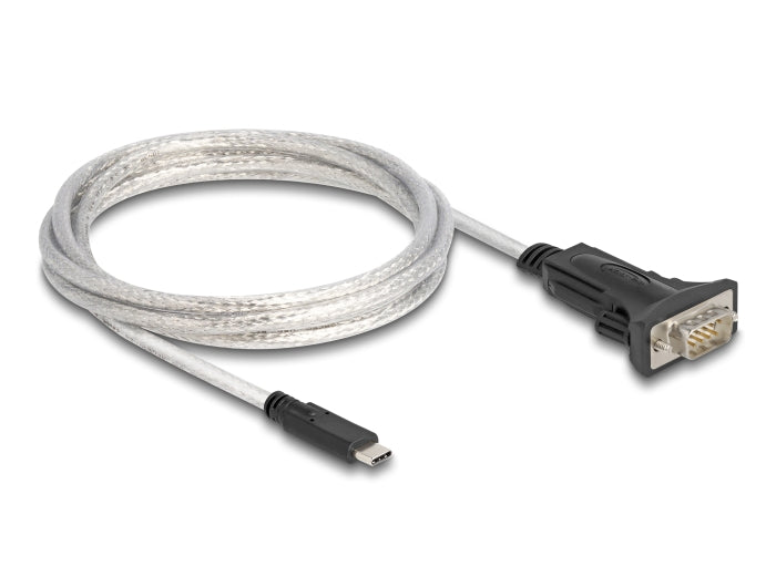 Delock Adapter USB 2.0 Type-C™ zu 1 x Seriell RS-422/485 Stecker mit 6 Pin Terminalblock 5 V 2 m