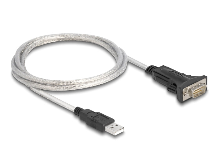 Delock Adapter USB 2.0 Typ-A zu 1 x Seriell RS-422/485 Stecker mit 6 Pin Terminalblock 5 V 1 m