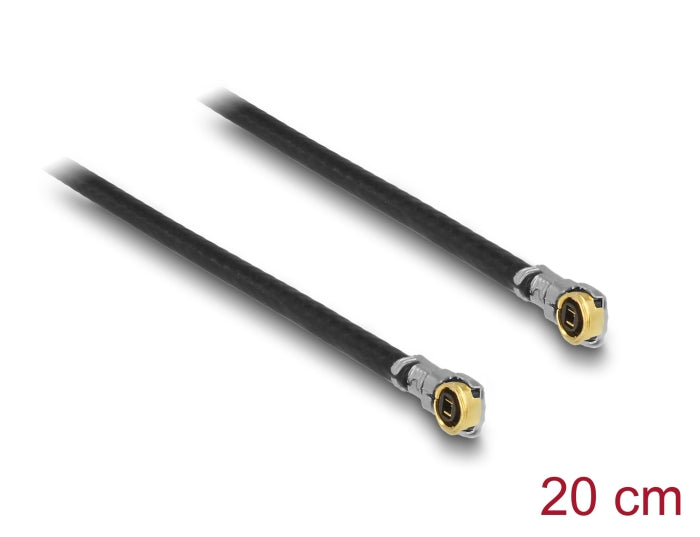 Delock Antennenkabel I-PEX Inc., MHF® 4L Stecker zu I-PEX Inc., MHF® 4L Stecker 1,13 20 cm