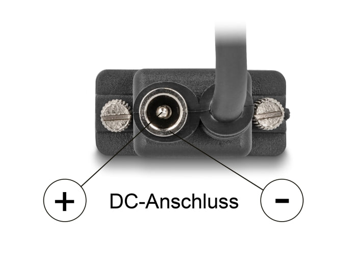Delock Seriell Kabel RS-232 D-Sub9 Buchse zu D-Sub9 Buchse Stromanschluss an Pin 9 5 m