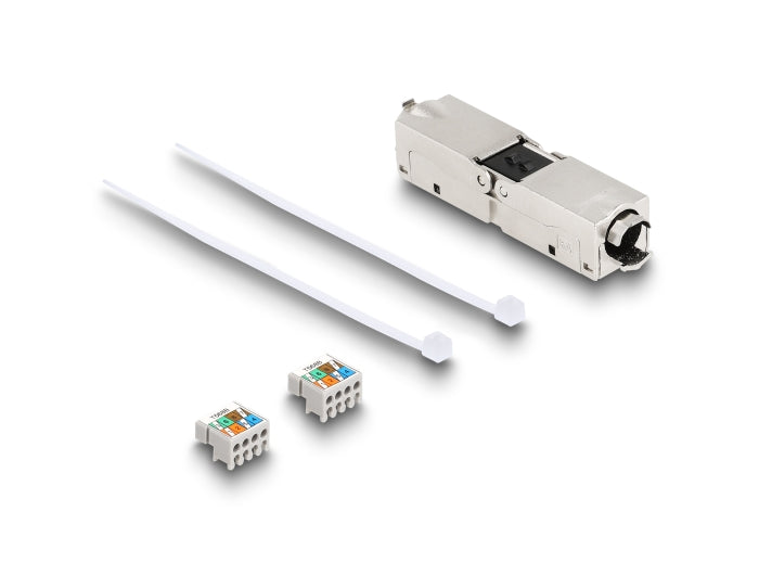 Delock Kabelverbinder LSA zu LSA Cat.6A IP68 staub- und wasserdicht schwarz