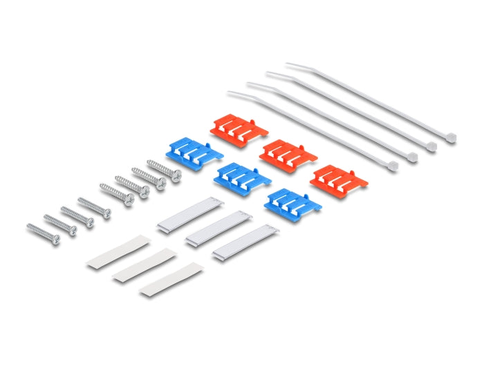 Delock Keystone Leergehäuse 6 Port für Glasfaser und Netzwerk weiß