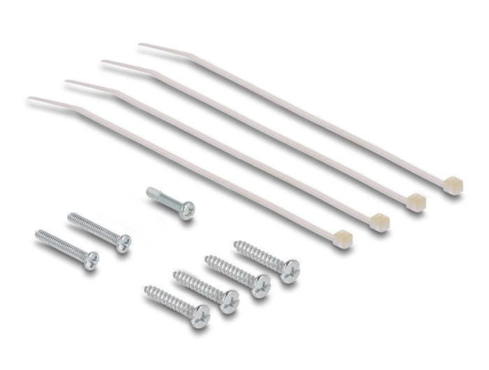 Delock Keystone Leergehäuse Aufputz 4 Port für Glasfaser und Netzwerk weiß