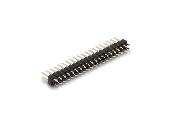 Delock Stiftleiste 20 Pin, Rastermaß 2,54 mm, 2-reihig, gerade, 5 Stück