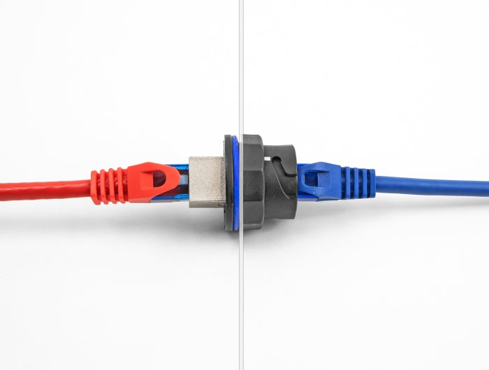 Delock RJ45 Cat.6A Einbaubuchse / Kupplung schwarz