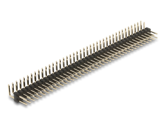 Delock Stiftleiste 40 Pin, Rastermaß 2,54 mm, 2-reihig, gewinkelt, 5 Stück