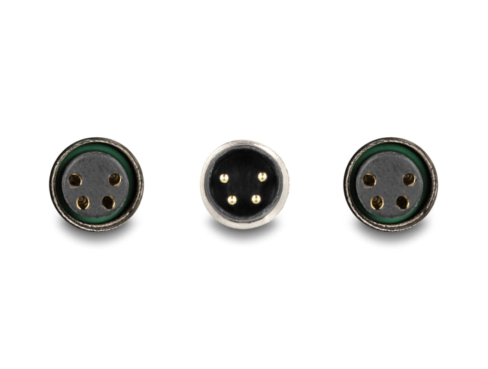 Delock M8 T-Splitter A-kodiert 4 Pin 1 x Stecker zu 2 x Buchse Parallelschaltung