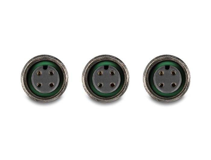 Delock M12 T-Splitter A-kodiert 4 Pin 1 x Buchse zu 2 x Buchse Parallelschaltung
